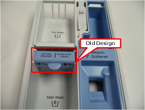 New Detergent Cup Insert OLD